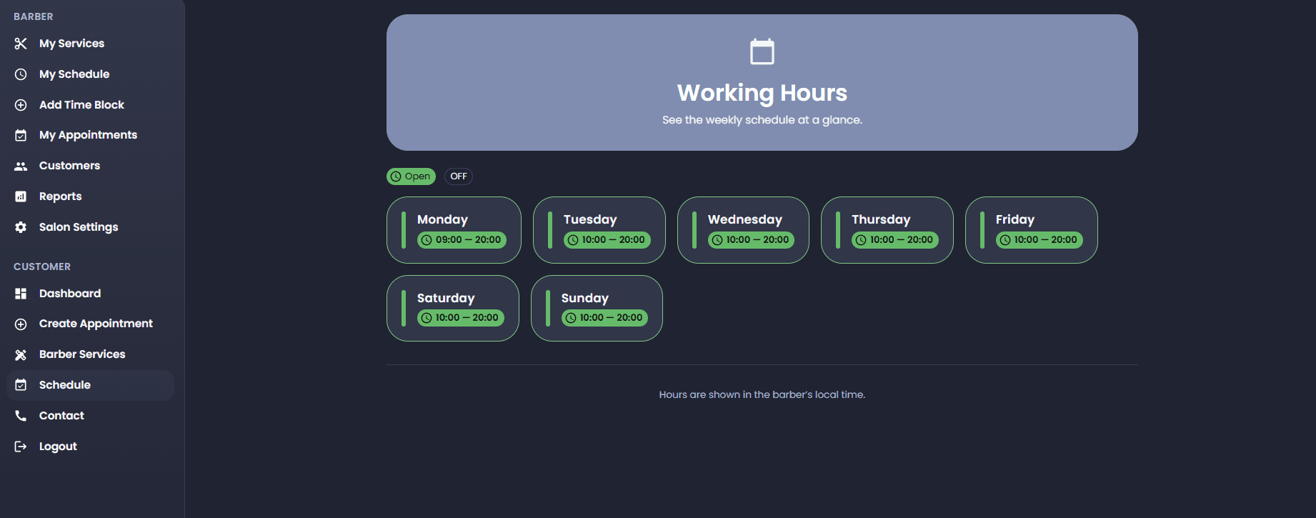 Barber Shop Management System screenshot 3
