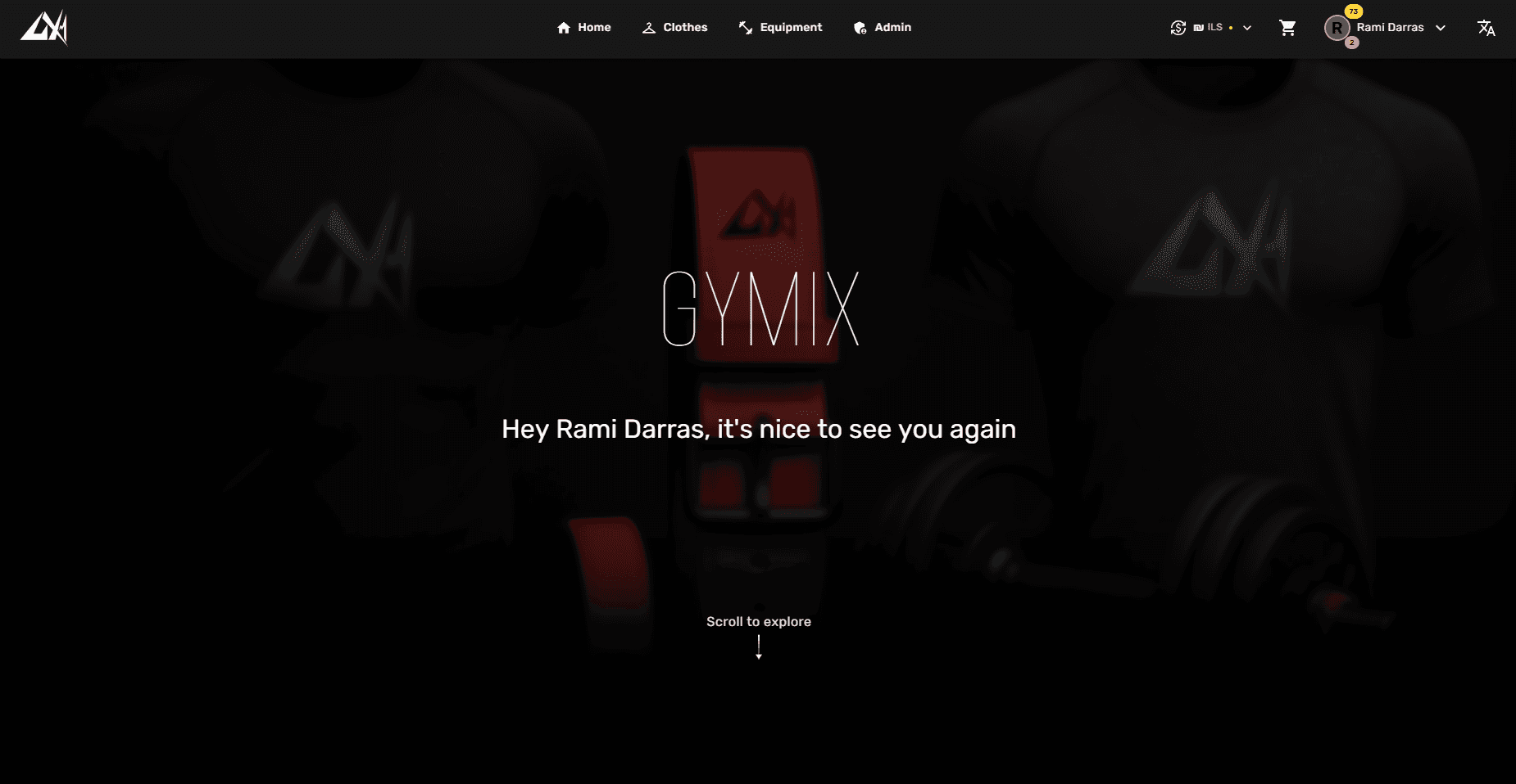 Gymix Fitness Platform screenshot 1